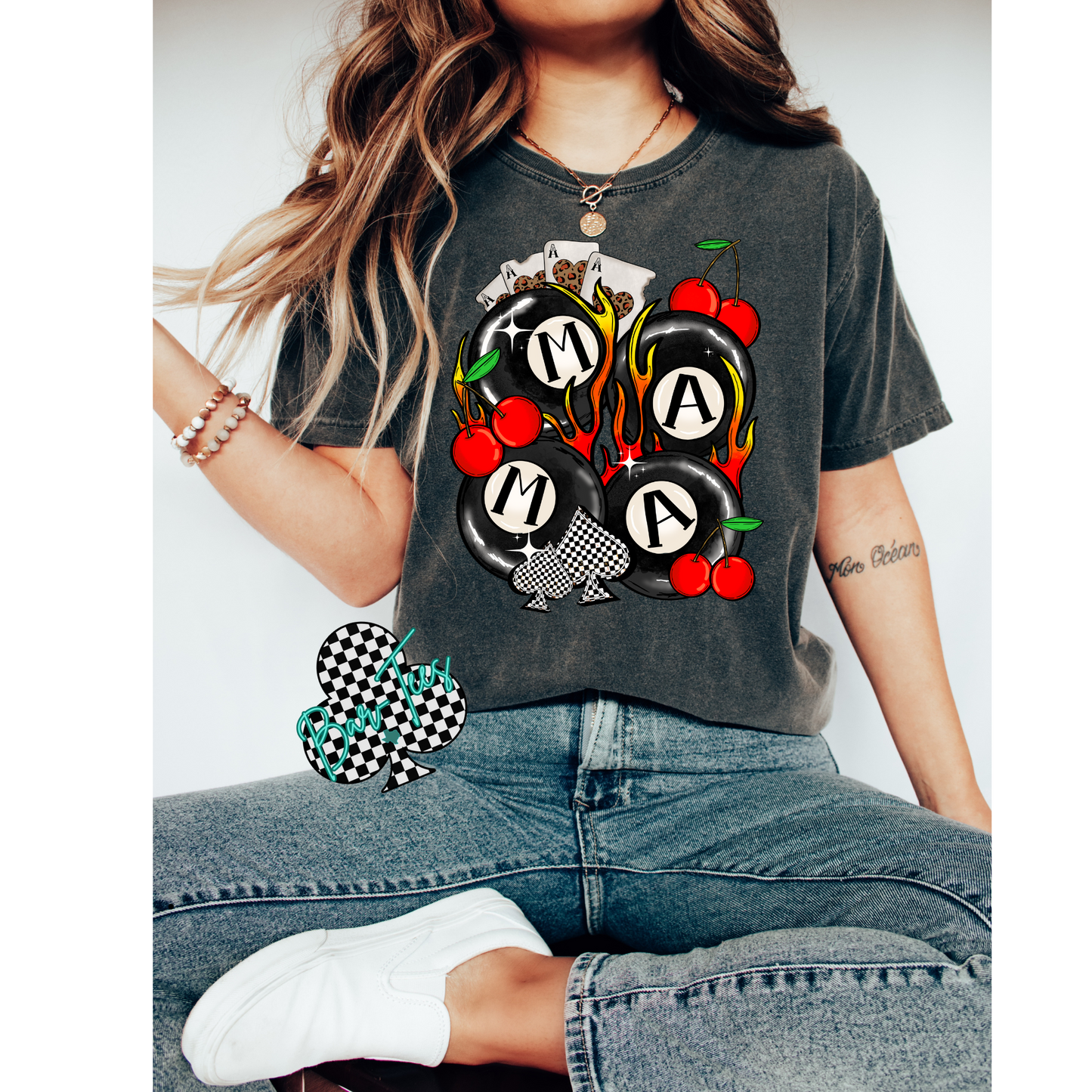 8 ball graphic tees