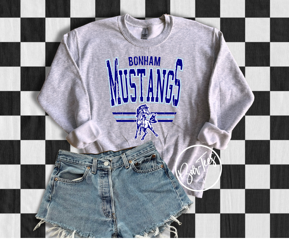 ADULT Bonham Mustangs Retro Spirit