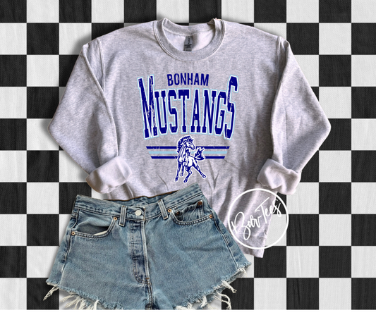 ADULT Bonham Mustangs Retro Spirit