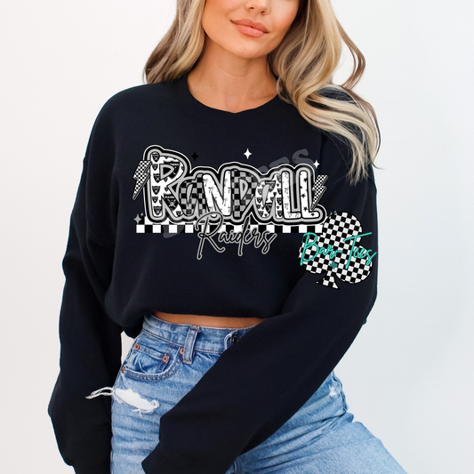Randall Raiders Mascot Font Tee/Sweatshirt