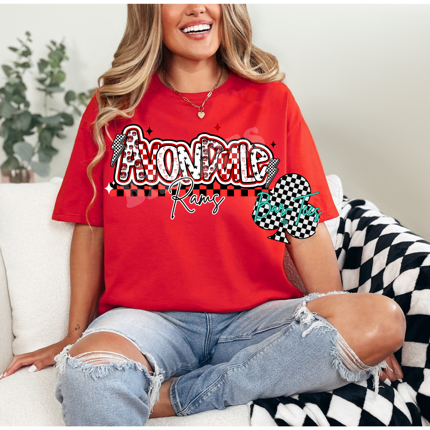 Avondale Rams Mascot Font Tee/Sweatshirt