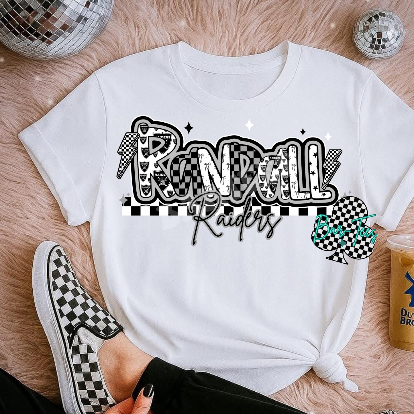 Randall Raiders Mascot Font Tee/Sweatshirt