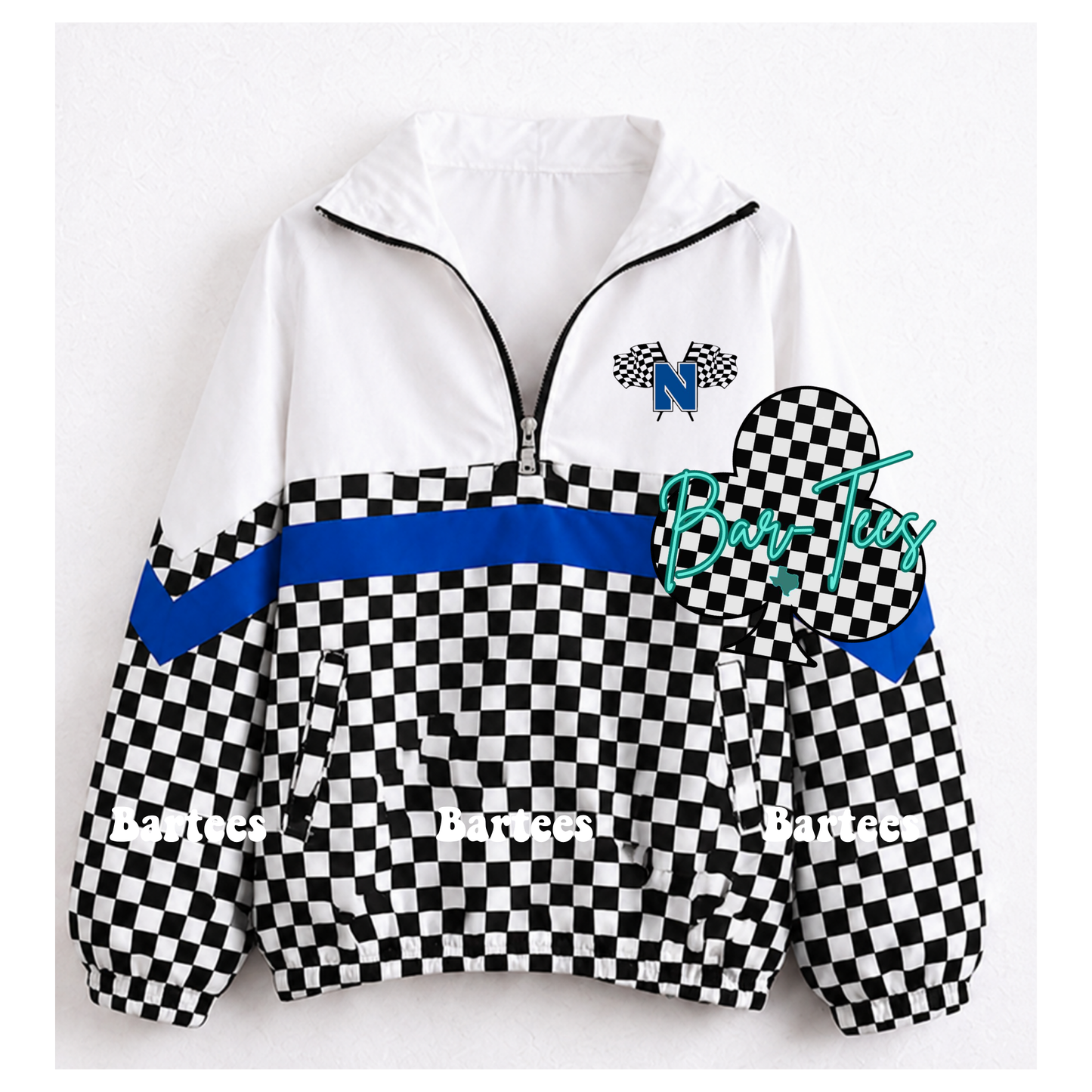 Custom Scuba Pullover with Pattern Bottom (size up 1 in adult sizes) Upload your mascot/logo