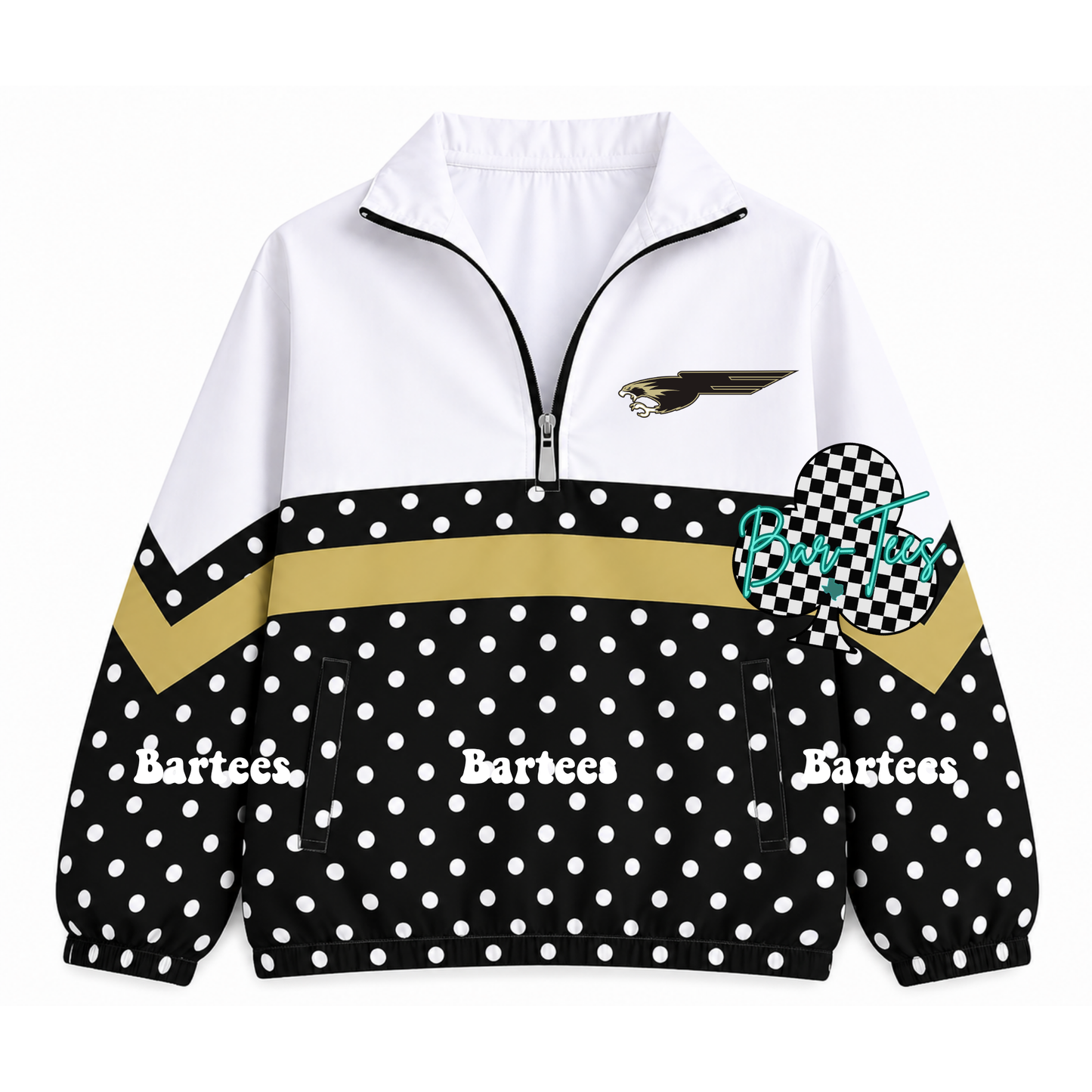 Custom Scuba Pullover with Pattern Bottom (size up 1 in adult sizes) Upload your mascot/logo