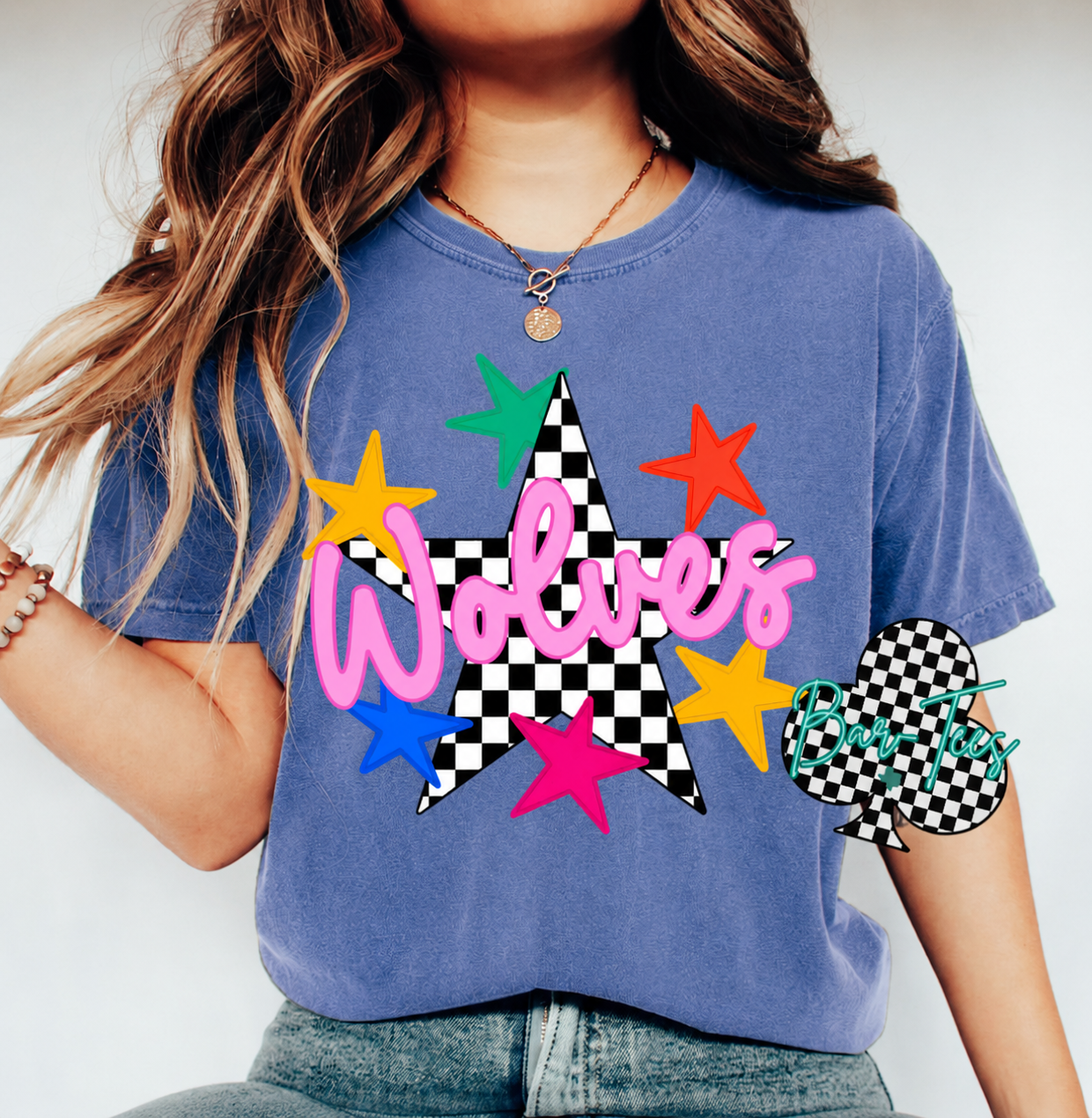 Checkered Star Mascot