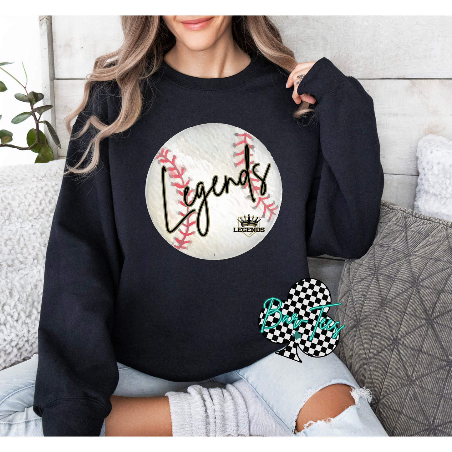 Legends Custom Baseball Tee or Sweatshirt