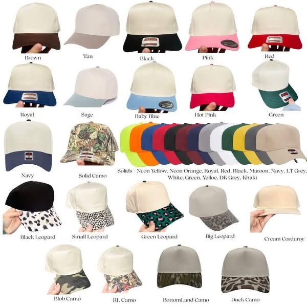 Custom Dog Embroidered Hat