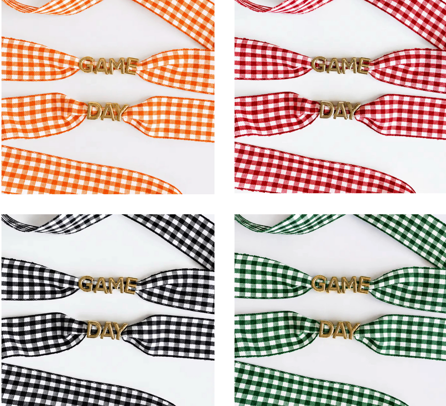 Game Day Gingham Shoe Laces *pre-order