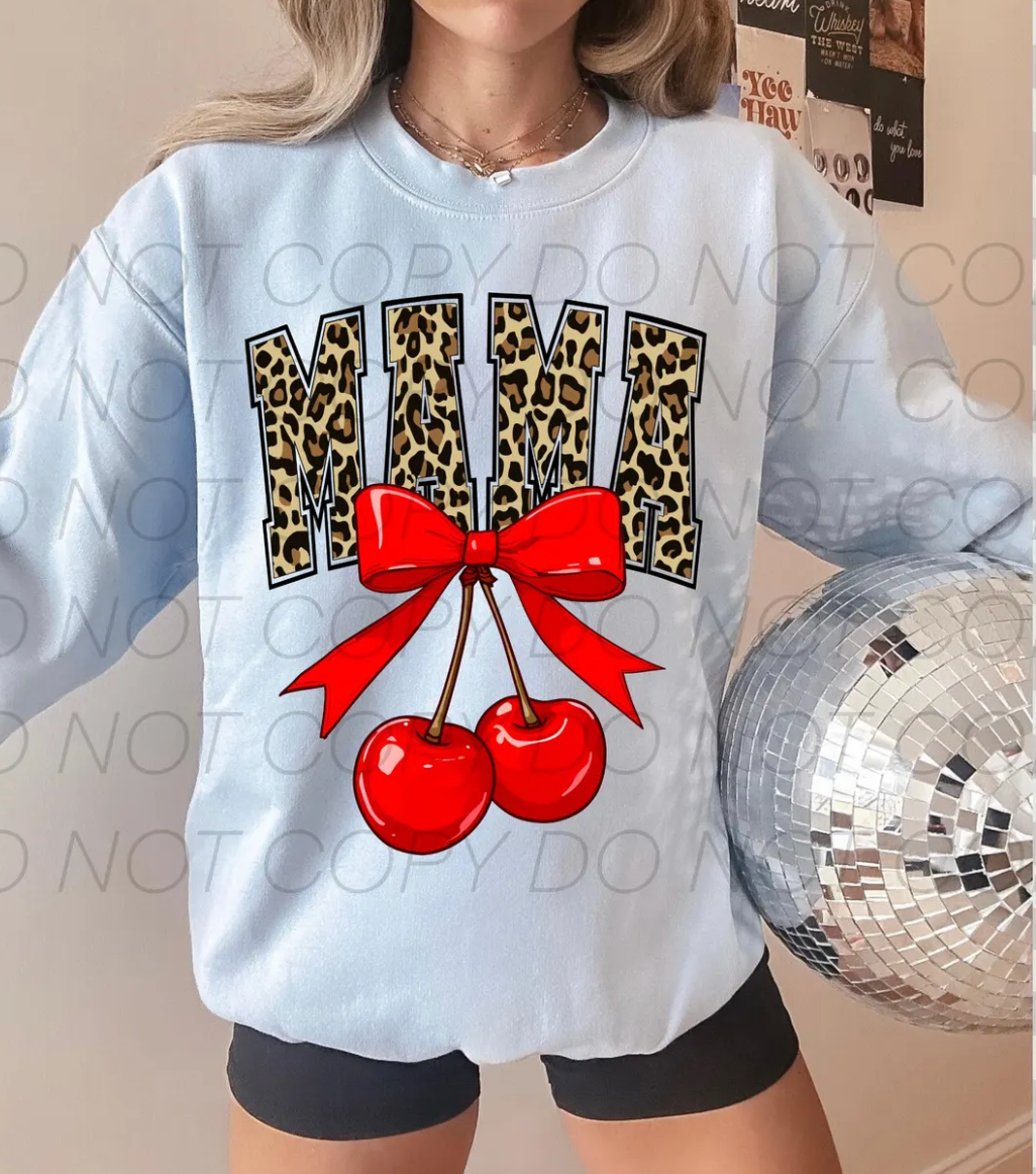 Cherry Leopard Mama Tee
