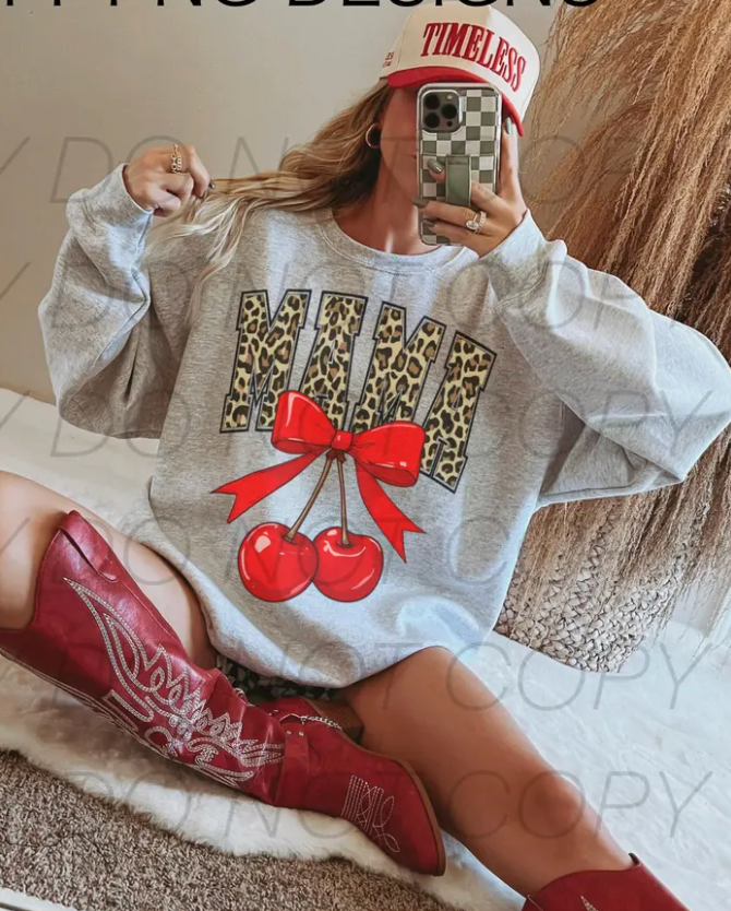 Cherry Leopard Mama Tee