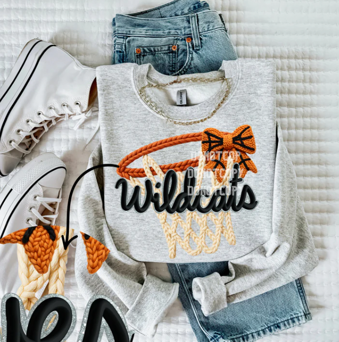 Basketball Faux Yarn Design