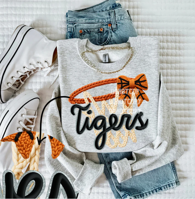 Basketball Faux Yarn Design