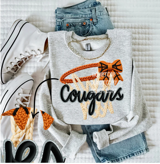 Basketball Faux Yarn Design