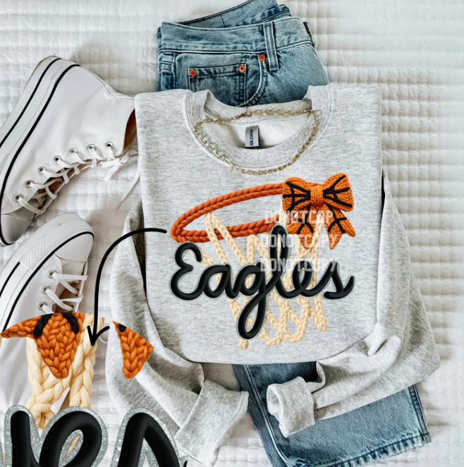 Basketball Faux Yarn Design