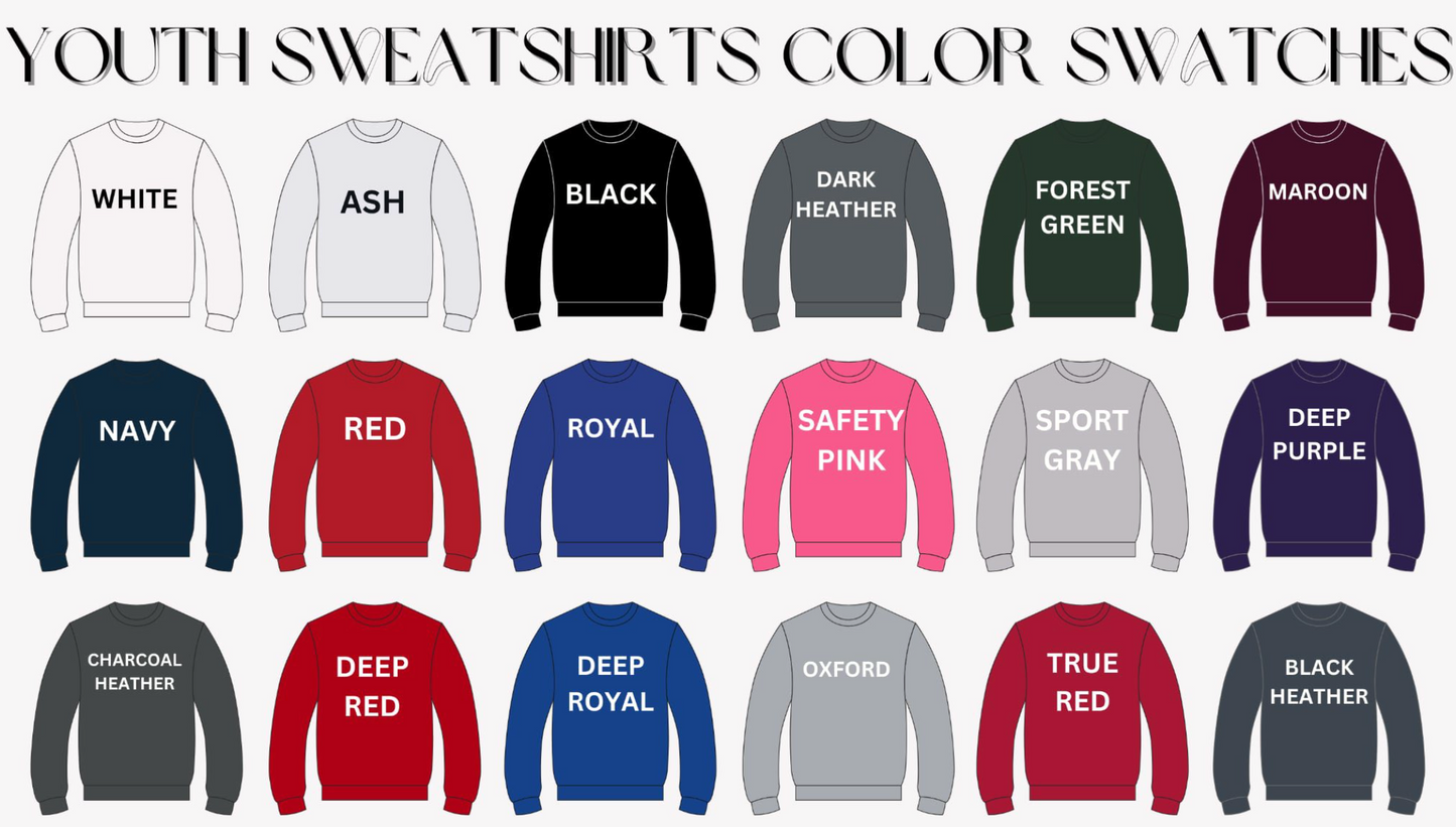 YOUTH Wellington Sparklers Funky Font Design Tee or Sweatshirt