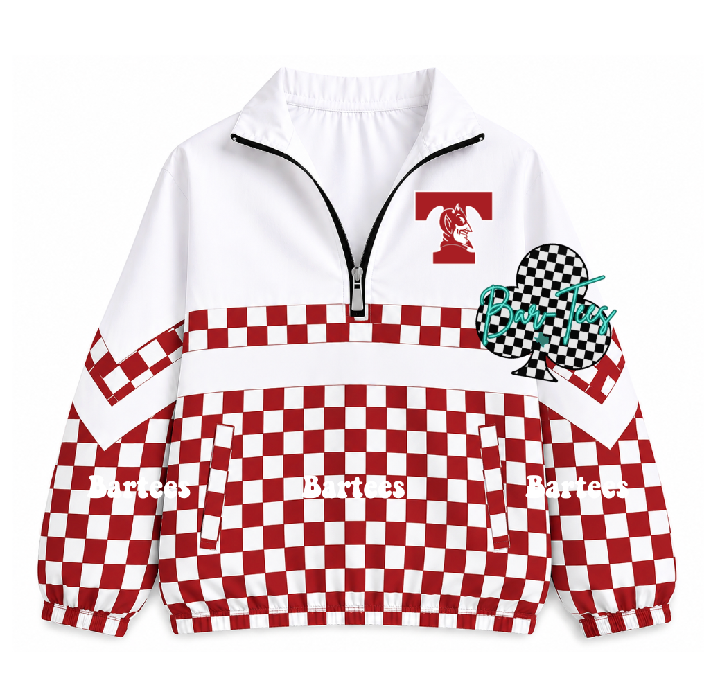Custom Scuba Pullover with Pattern Bottom (size up 1 in adult sizes) Upload your mascot/logo