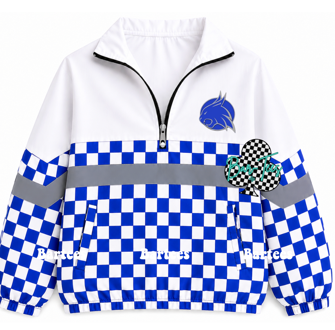 Custom Scuba Pullover with Pattern Bottom (size up 1 in adult sizes) Upload your mascot/logo