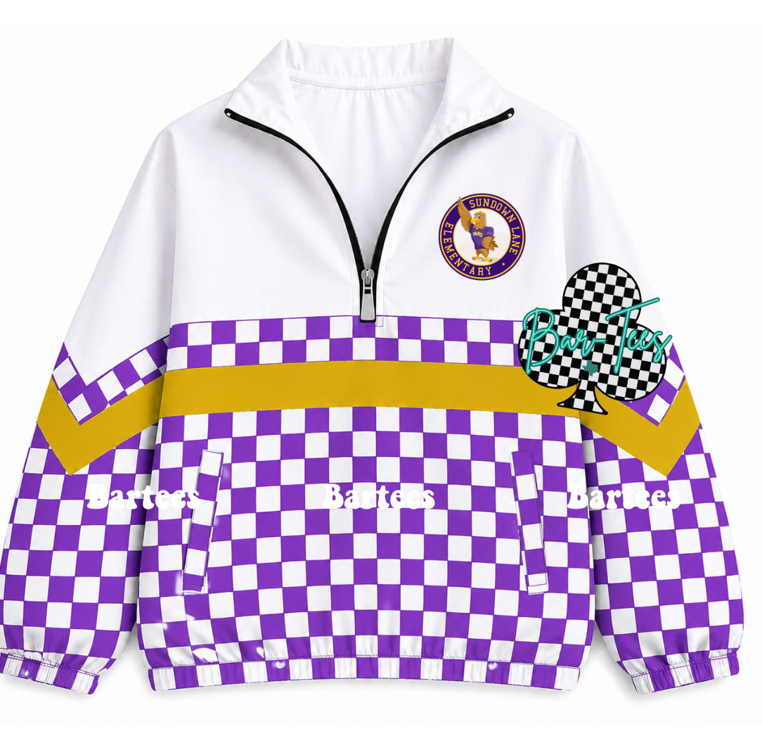 Custom Scuba Pullover with Pattern Bottom (size up 1 in adult sizes) Upload your mascot/logo