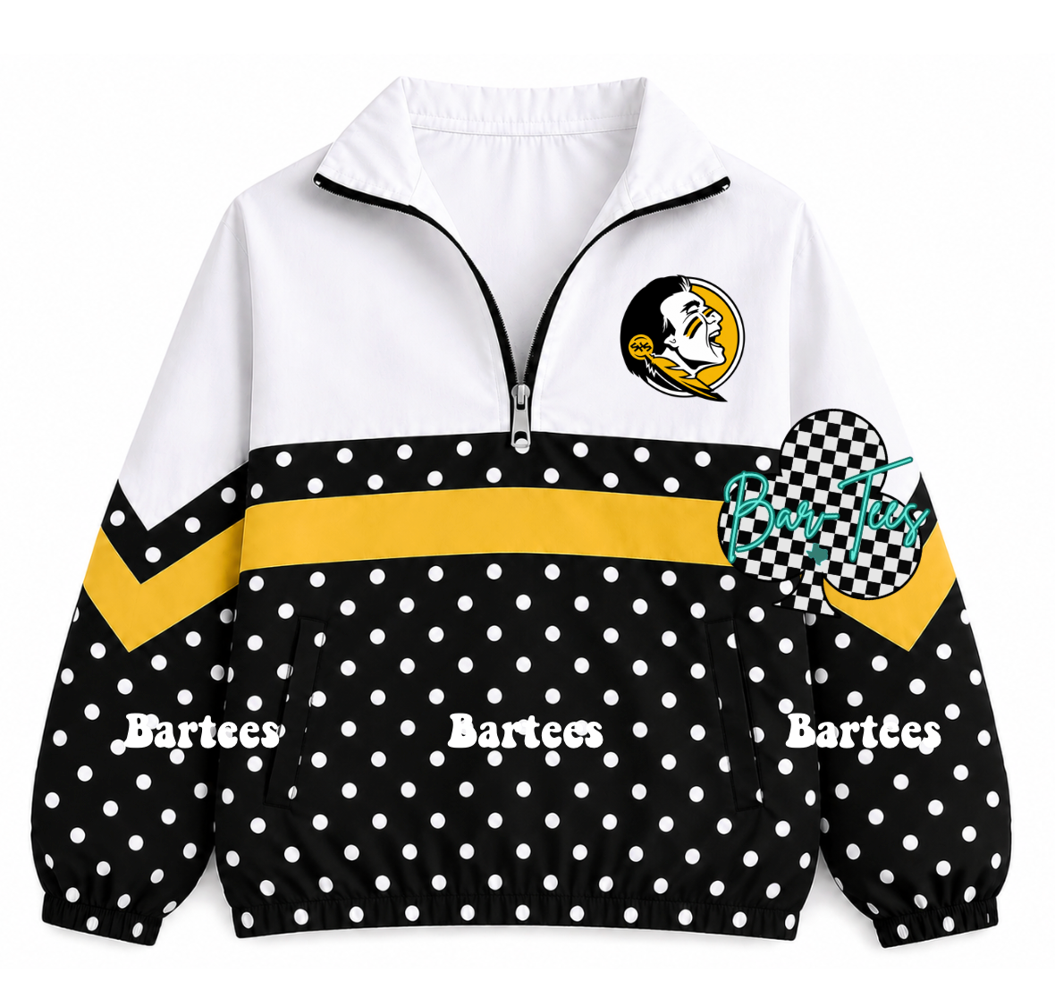 Custom Scuba Pullover with Pattern Bottom (size up 1 in adult sizes) Upload your mascot/logo