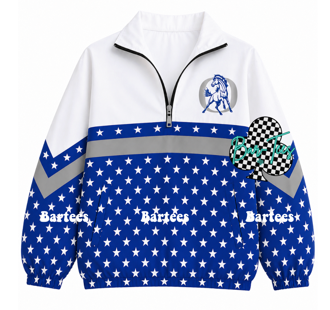 Custom Scuba Pullover with Pattern Bottom (size up 1 in adult sizes) Upload your mascot/logo