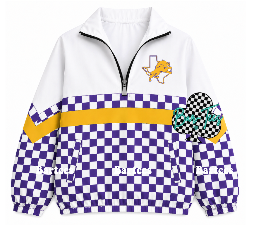 Custom Scuba Pullover with Pattern Bottom (size up 1 in adult sizes) Upload your mascot/logo