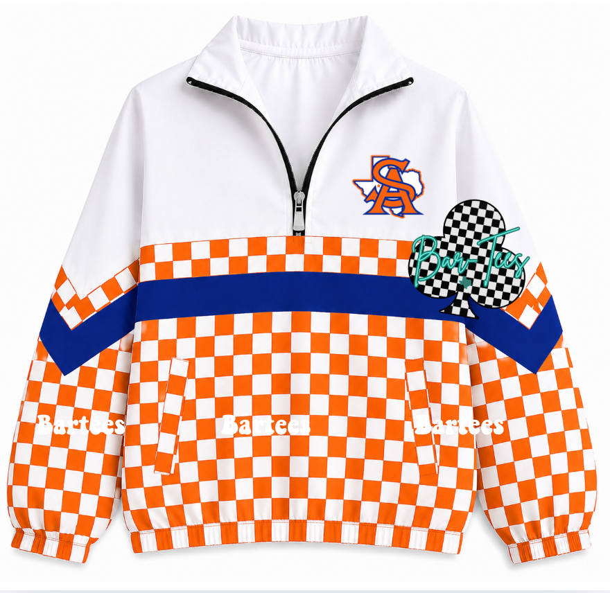Custom Scuba Pullover with Pattern Bottom (size up 1 in adult sizes) Upload your mascot/logo