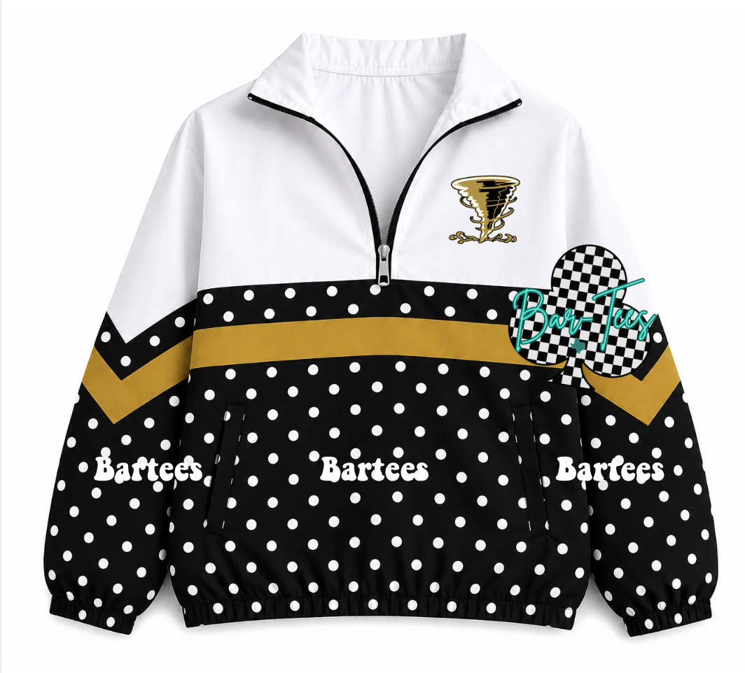 Custom Scuba Pullover with Pattern Bottom (size up 1 in adult sizes) Upload your mascot/logo