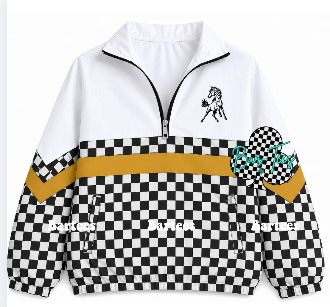 Custom Scuba Pullover with Pattern Bottom (size up 1 in adult sizes) Upload your mascot/logo