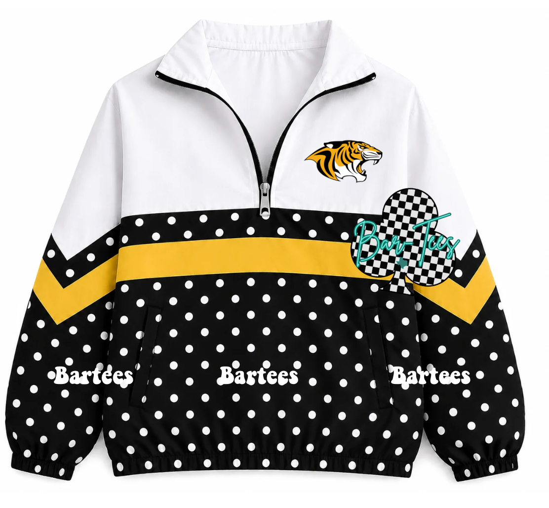 Custom Scuba Pullover with Pattern Bottom (size up 1 in adult sizes) Upload your mascot/logo