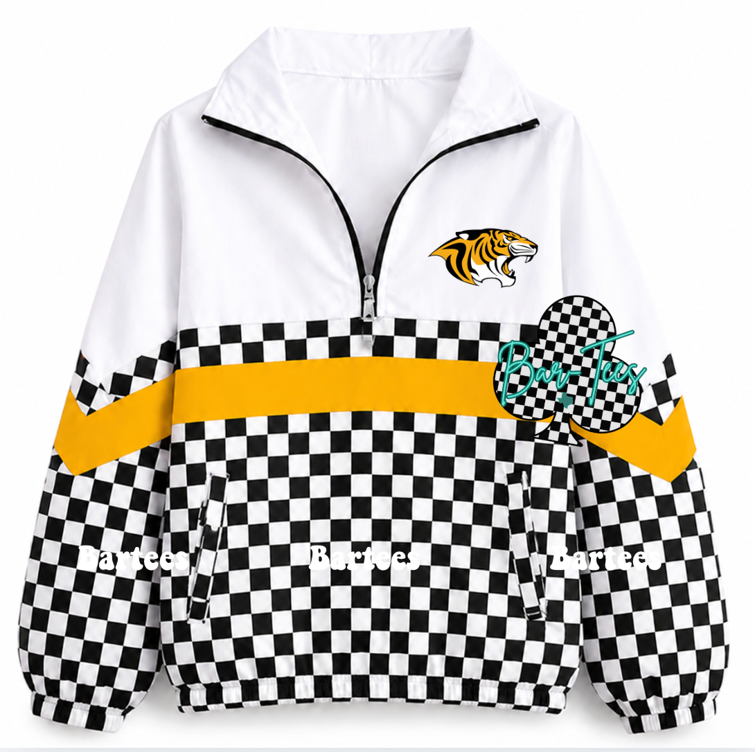 Custom Scuba Pullover with Pattern Bottom (size up 1 in adult sizes) Upload your mascot/logo