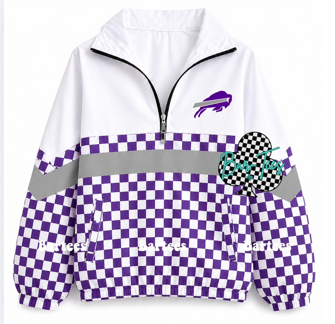 Custom Scuba Pullover with Pattern Bottom (size up 1 in adult sizes) Upload your mascot/logo