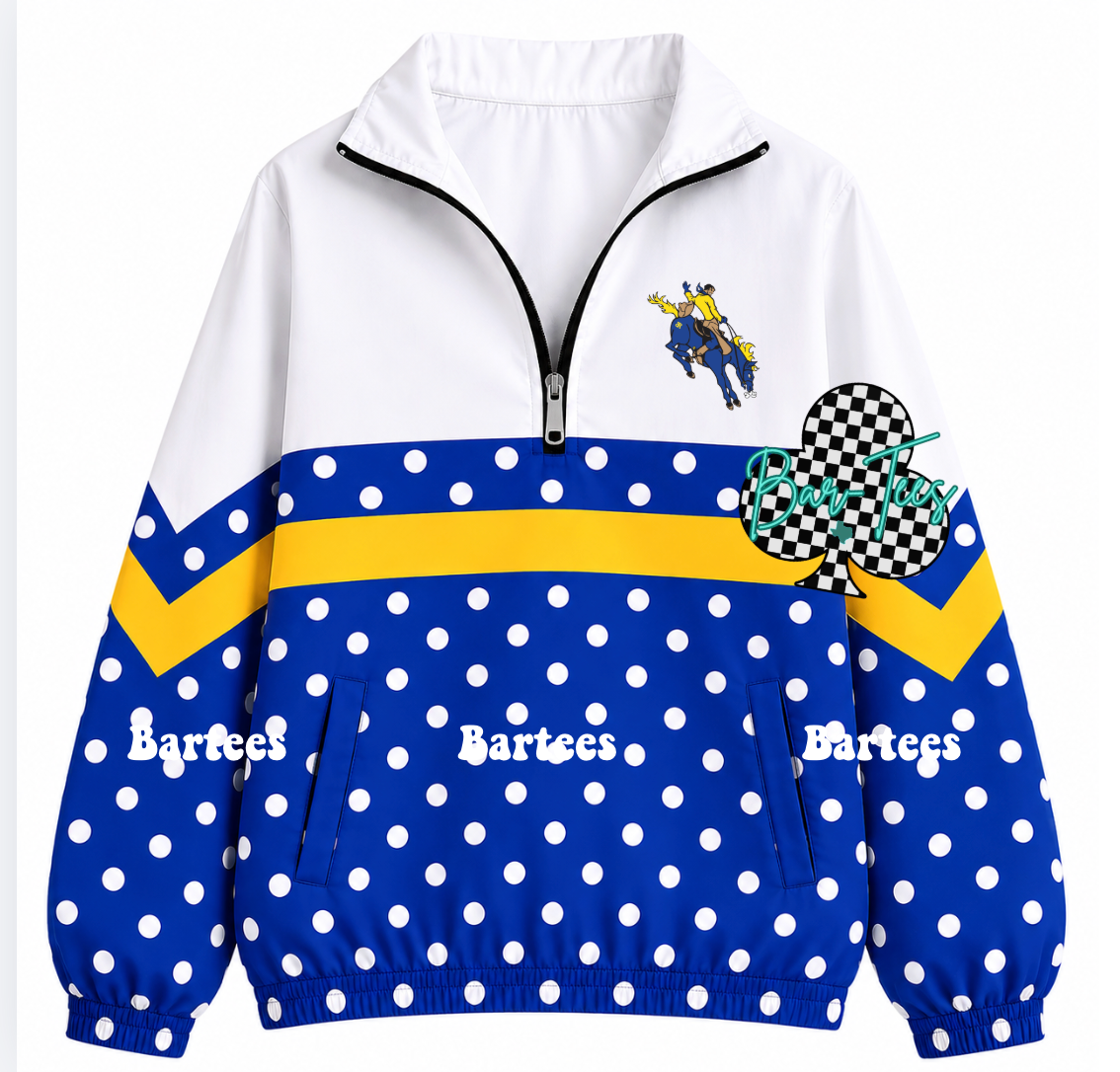 Custom Scuba Pullover with Pattern Bottom (size up 1 in adult sizes) Upload your mascot/logo