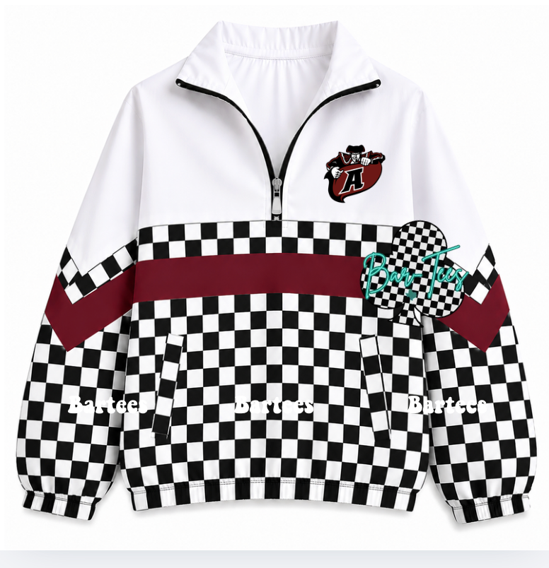 Custom Scuba Pullover with Pattern Bottom (size up 1 in adult sizes) Upload your mascot/logo