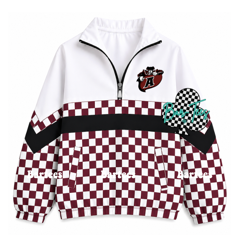 Custom Scuba Pullover with Pattern Bottom (size up 1 in adult sizes) Upload your mascot/logo