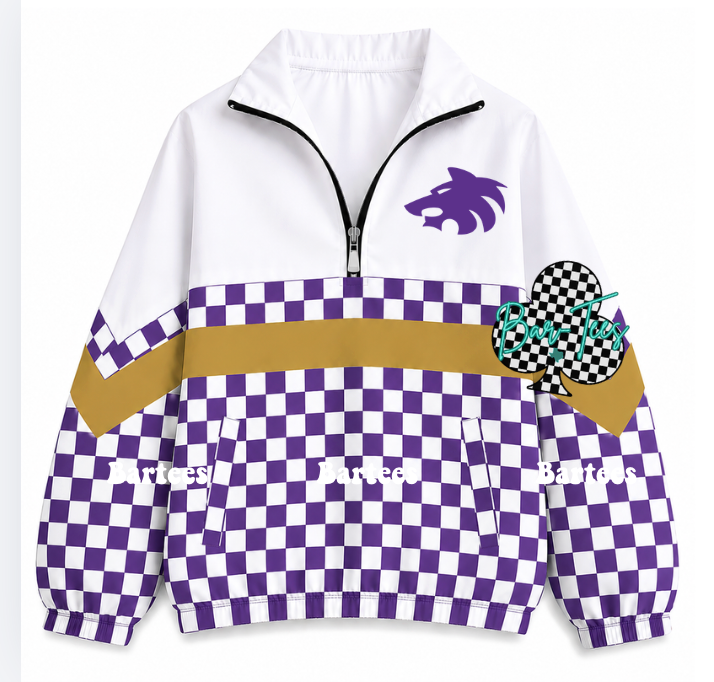 Custom Scuba Pullover with Pattern Bottom (size up 1 in adult sizes) Upload your mascot/logo