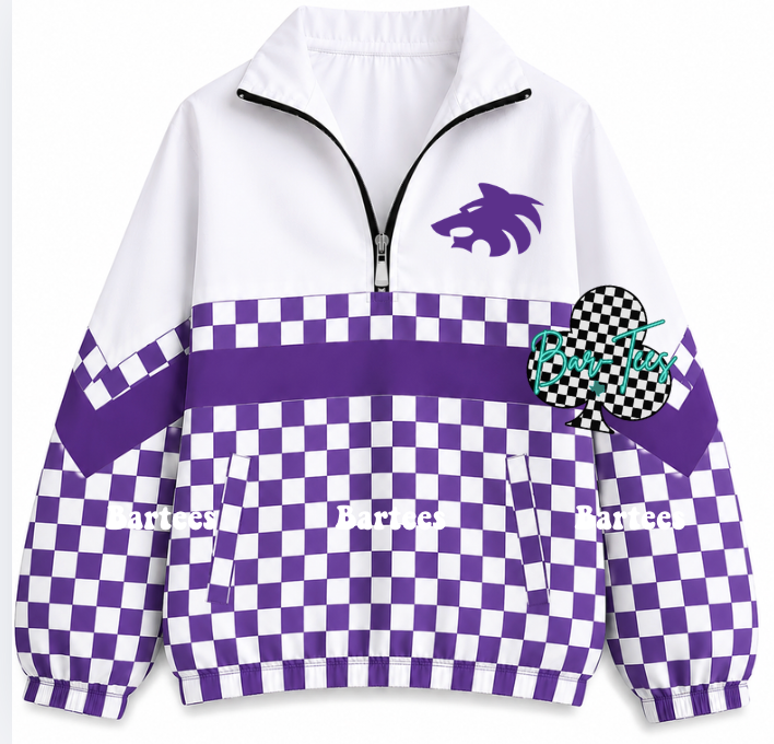 Custom Scuba Pullover with Pattern Bottom (size up 1 in adult sizes) Upload your mascot/logo