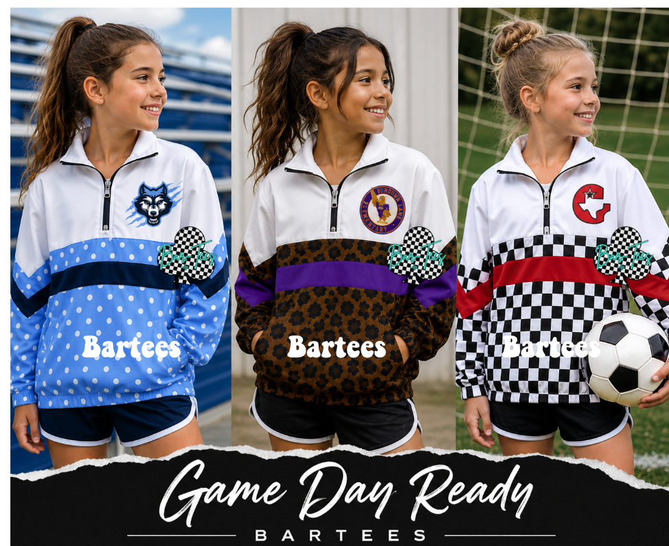 Custom Scuba Pullover with Pattern Bottom (size up 1 in adult sizes) Upload your mascot/logo
