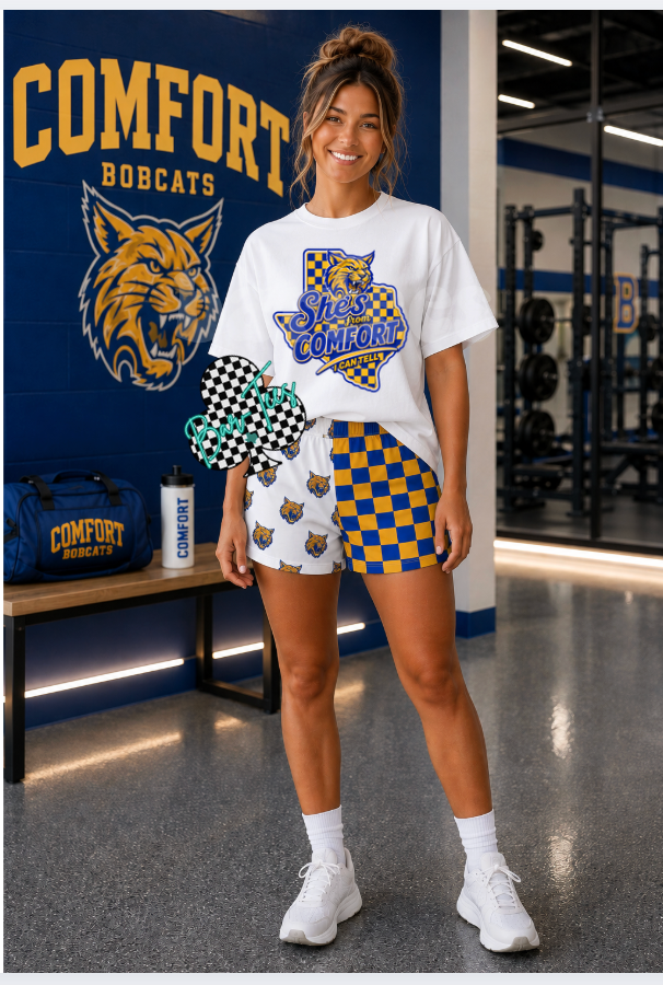 She's from.... school pride tees