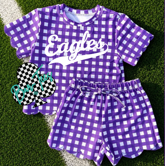 Custom Scallop Girls Two Piece Set *Pre-order