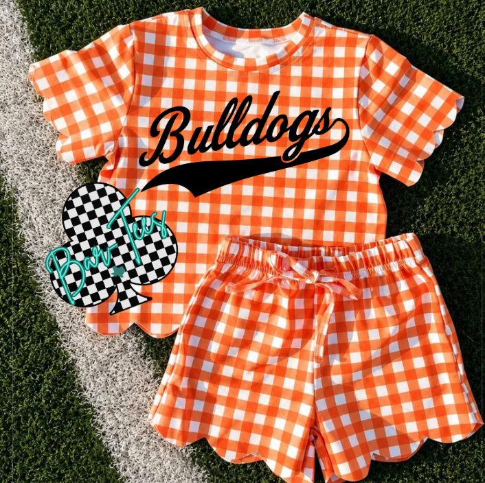 Custom Scallop Girls Two Piece Set *Pre-order