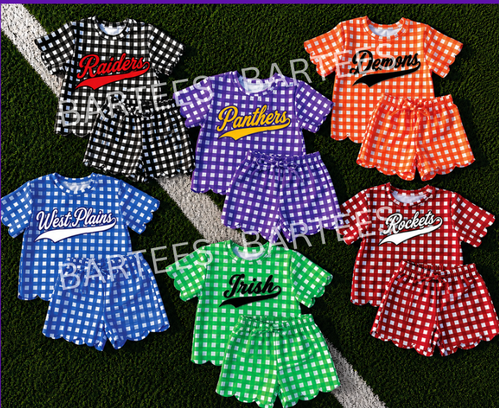 Custom Scallop Girls Two Piece Set *Pre-order