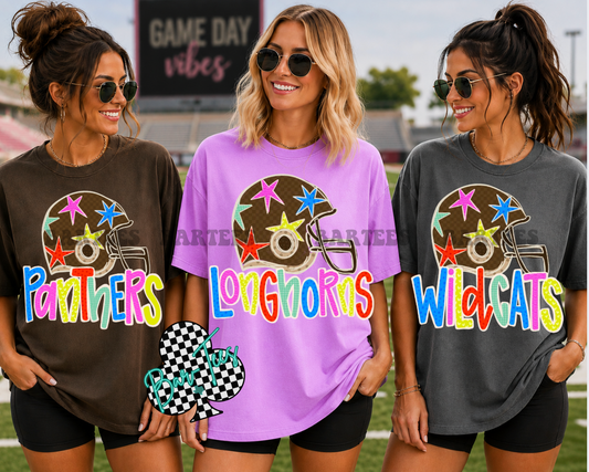 Colorful & Bright Football Tee *pre-order