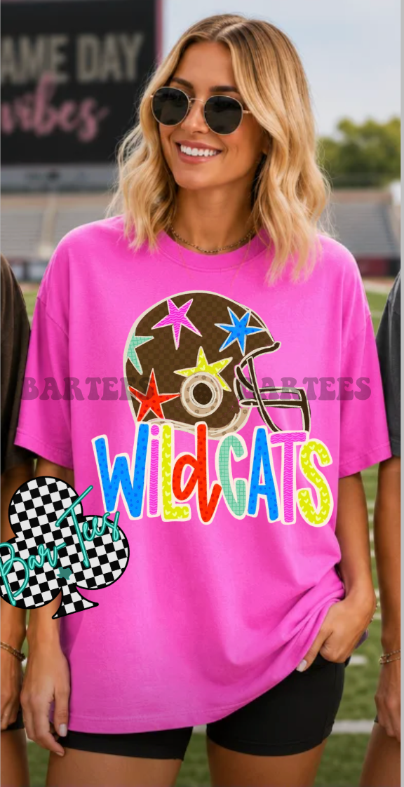 Colorful & Bright Football Tee *pre-order