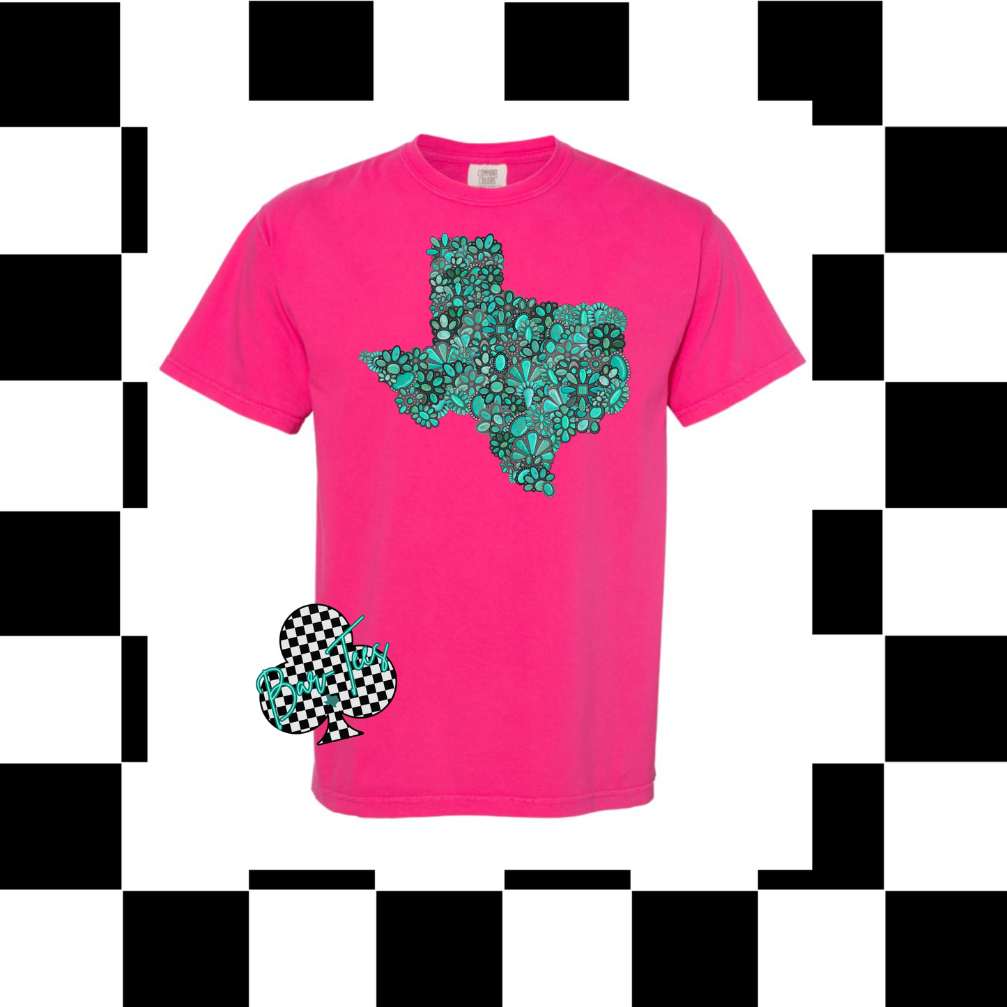 Turquoise Texas Tee