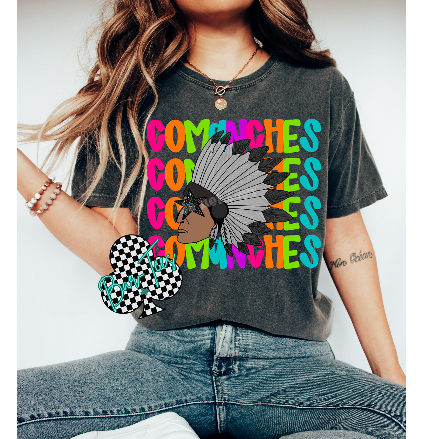 Comanches Bright Mascot Tee