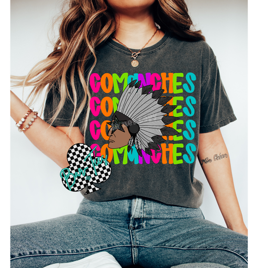 Comanches Bright Mascot Tee