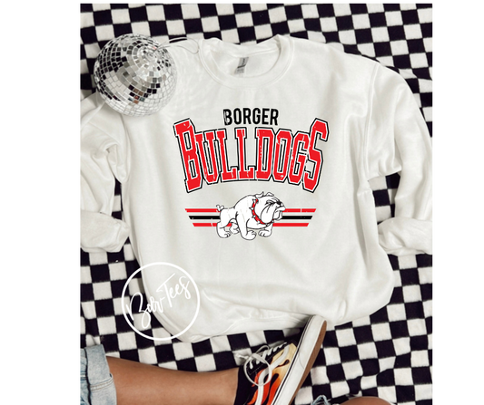 ADULT Borger Bulldogs Retro Spirit