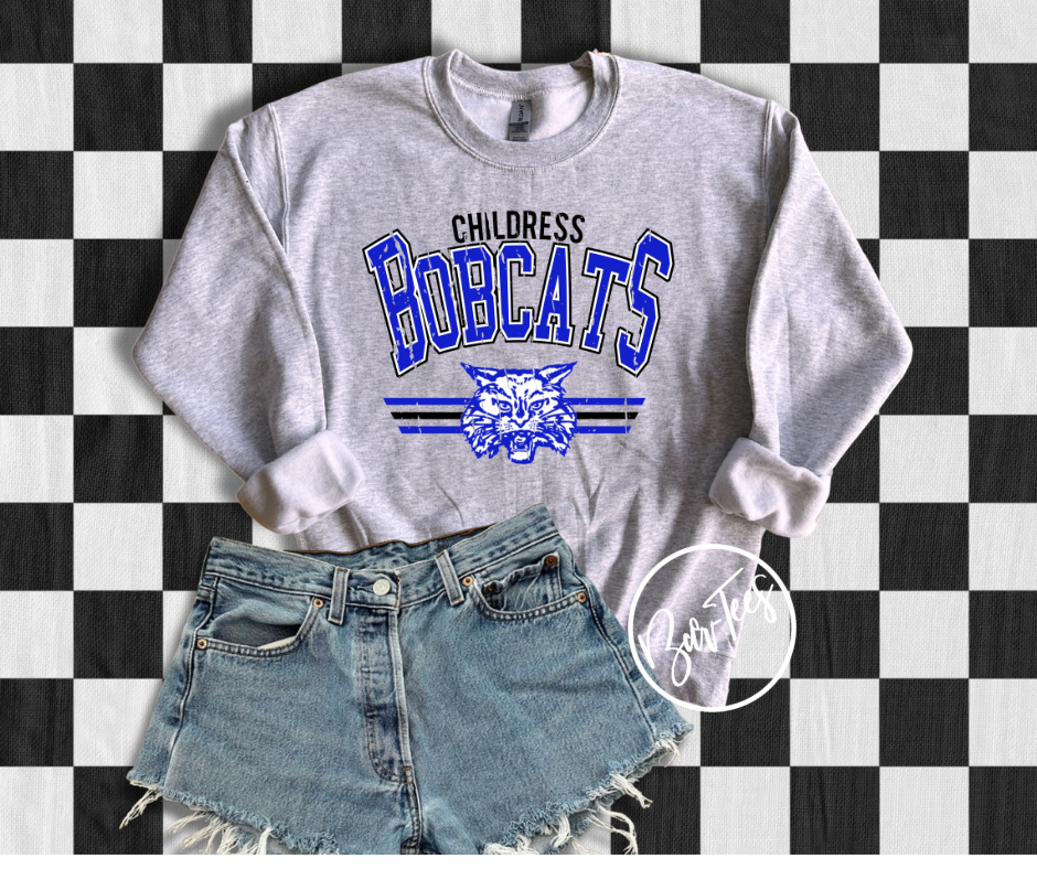 ADULT Childress Bobcats Retro Spirit