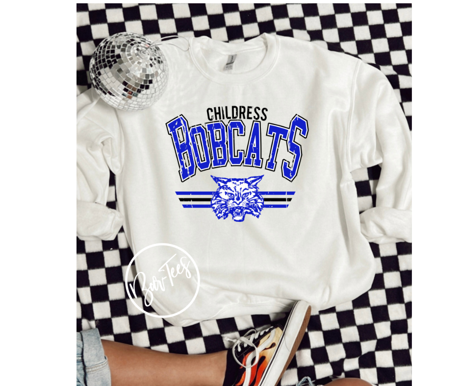 ADULT Childress Bobcats Retro Spirit