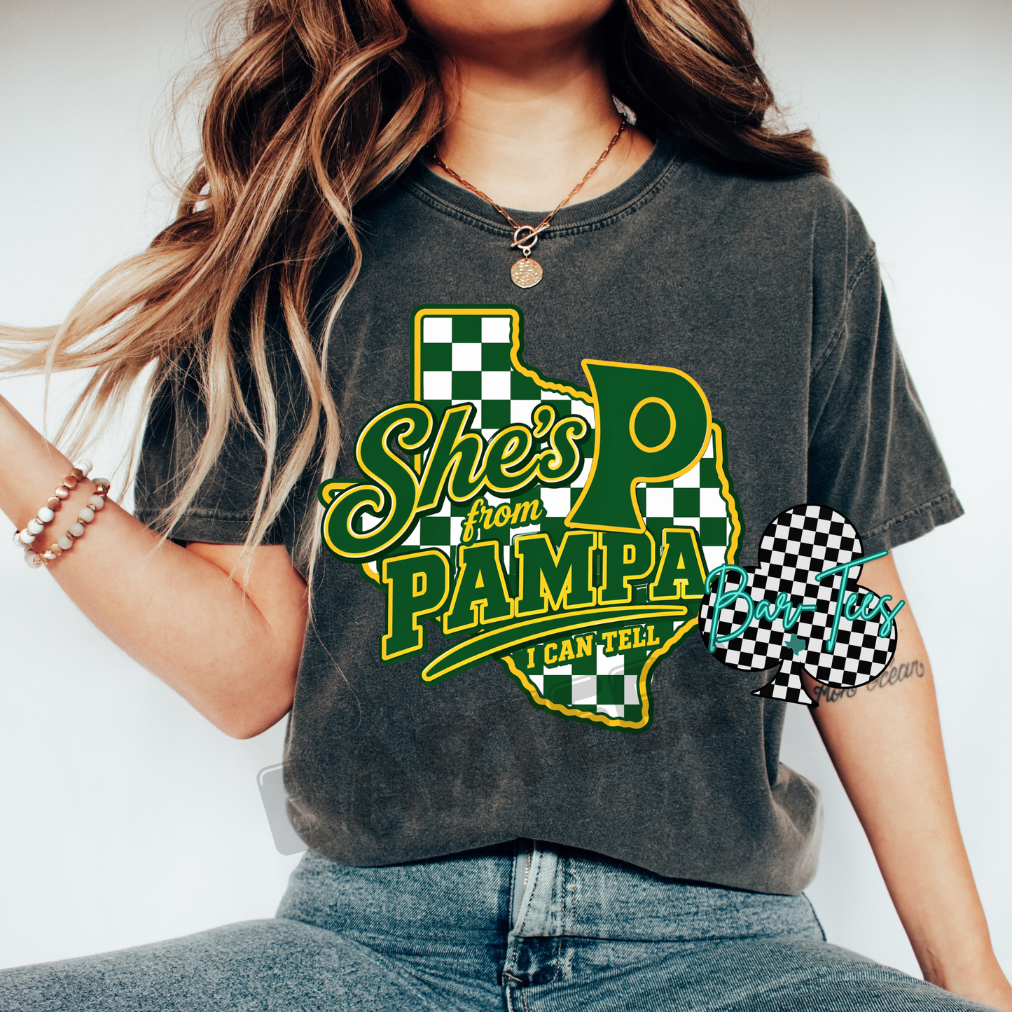 She's from.... school pride tees